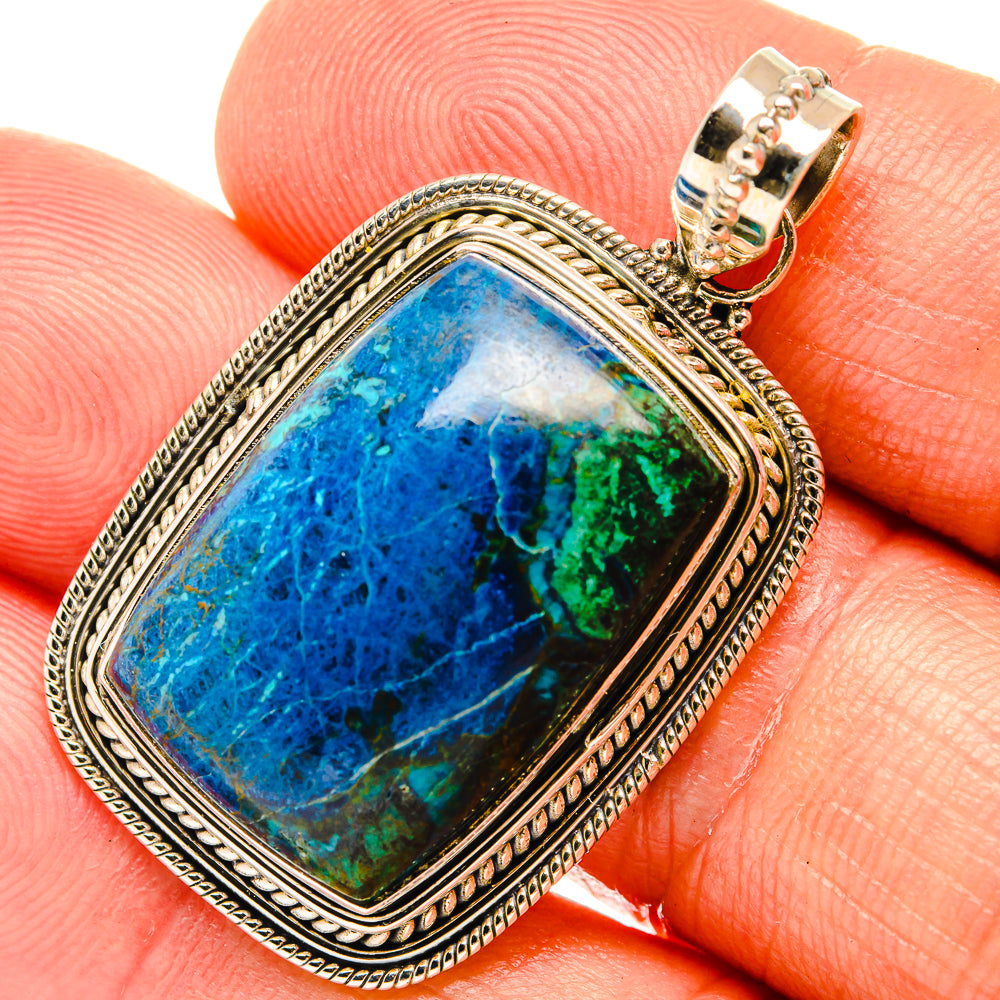 Chrysocolla Pendants handcrafted by Anasilvercos - PD27596