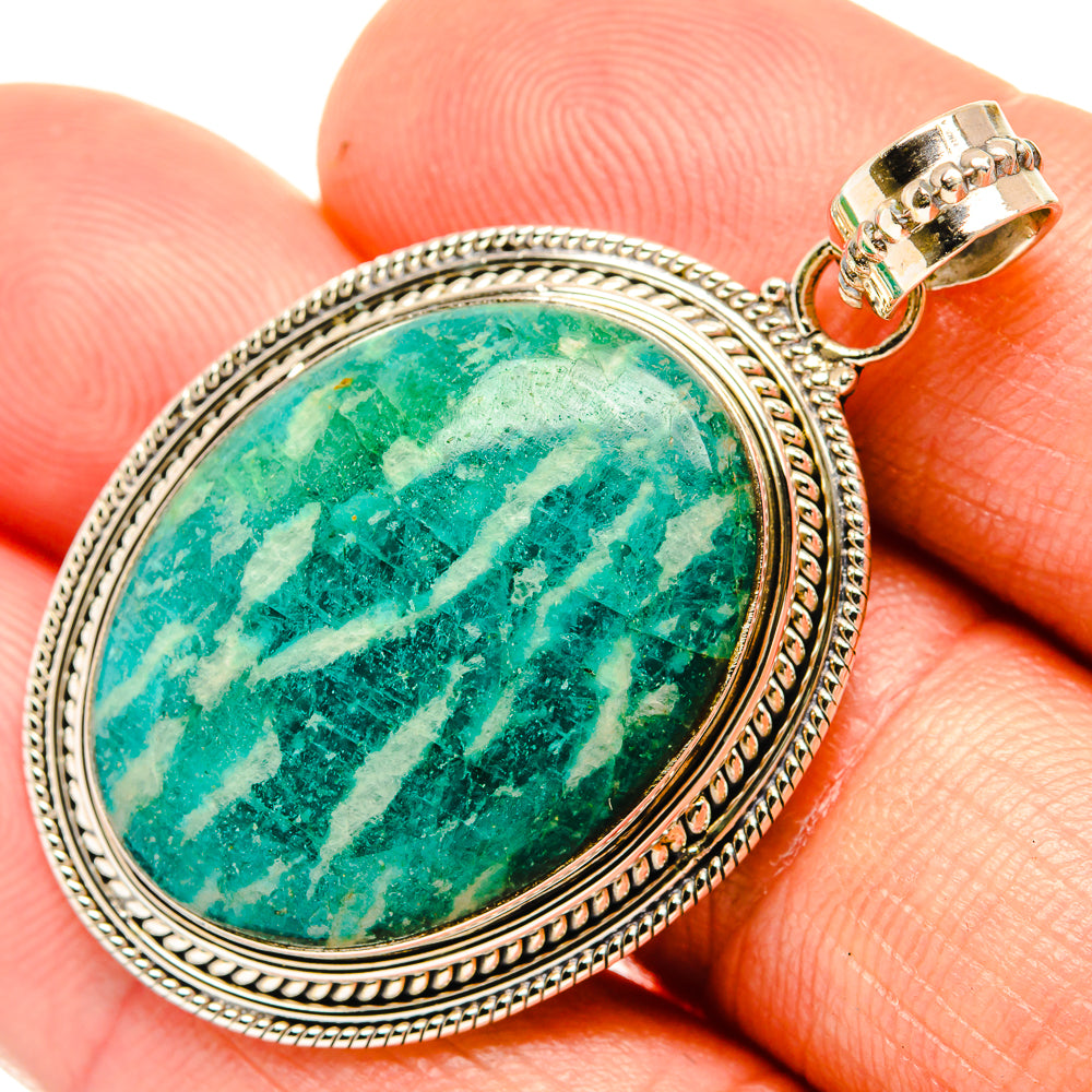 Amazonite Pendants handcrafted by Anasilvercos - PD27624