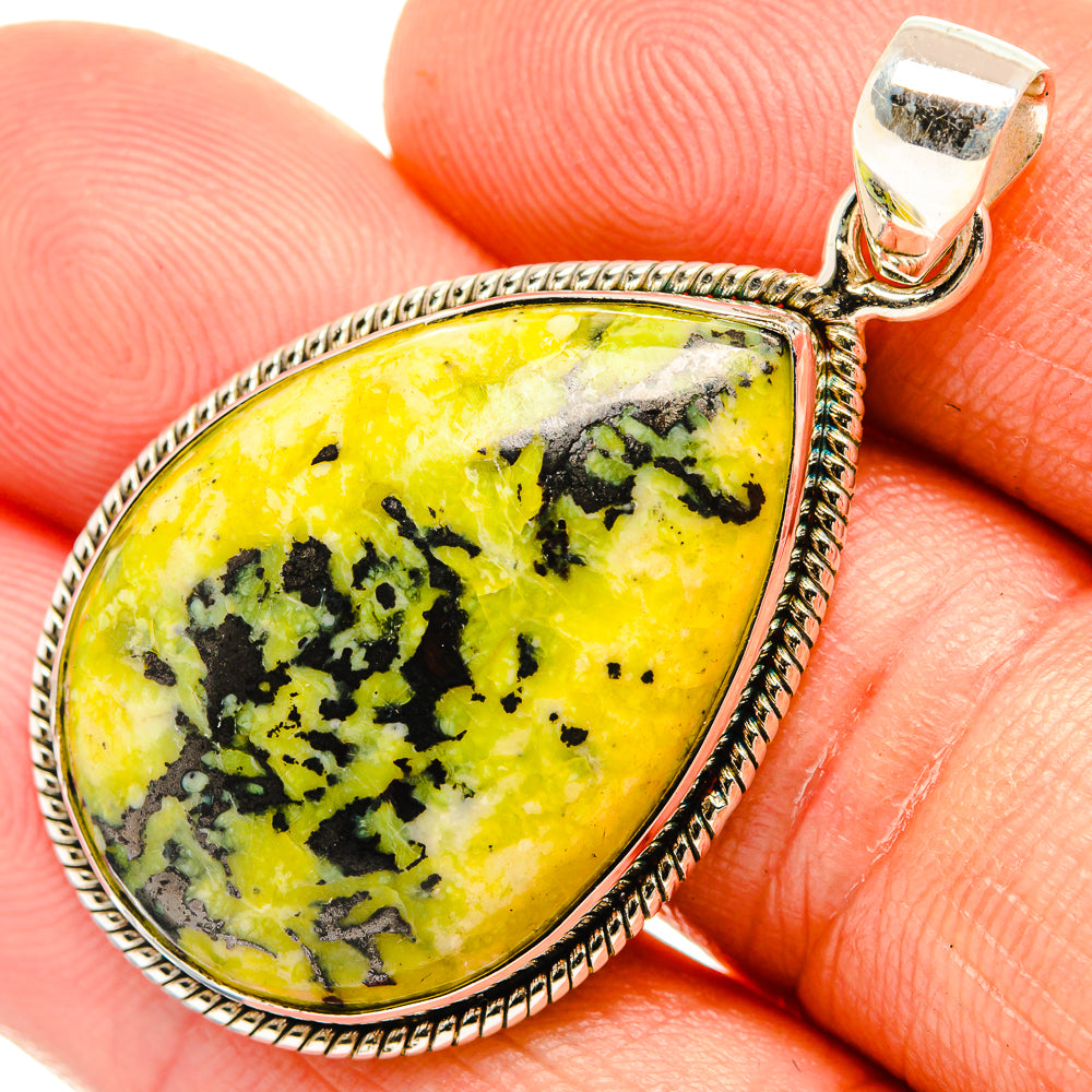 African Green Jasper Pendants handcrafted by Anasilvercos - PD27630