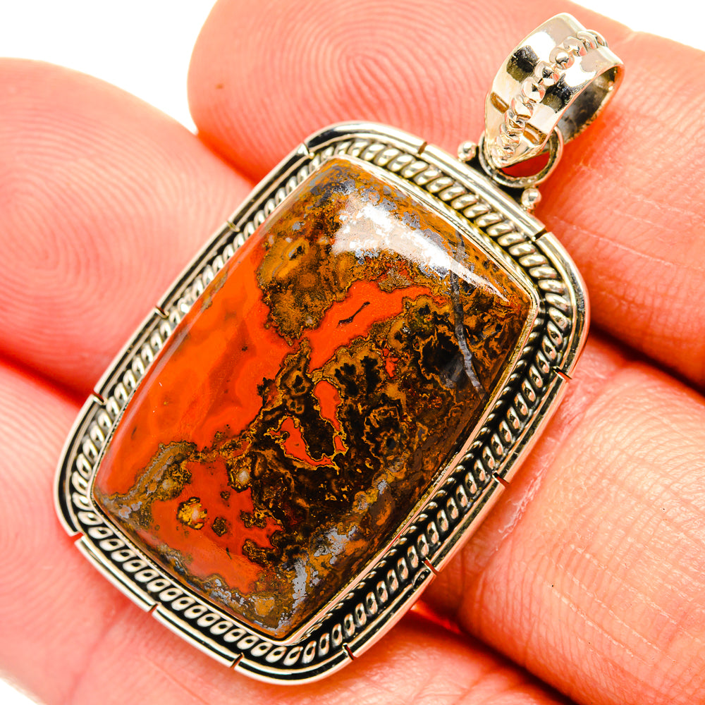 Moroccan Agate Pendants handcrafted by Anasilvercos - PD27636