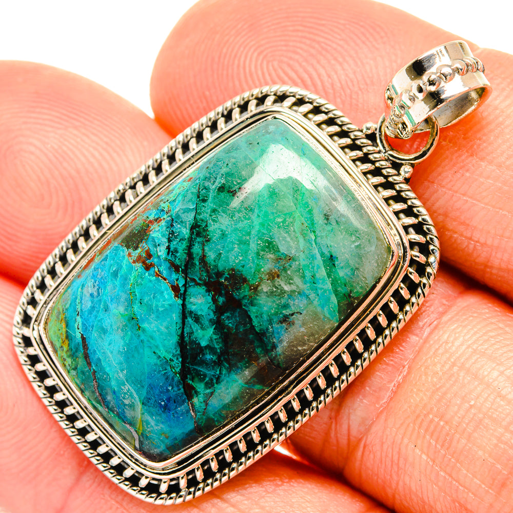 Chrysocolla Pendants handcrafted by Anasilvercos - PD27638