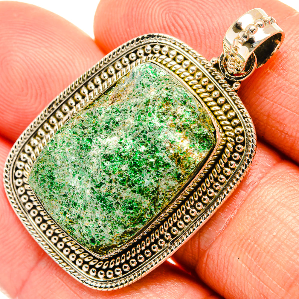 Green Fuchsite Pendants handcrafted by Anasilvercos - PD27641