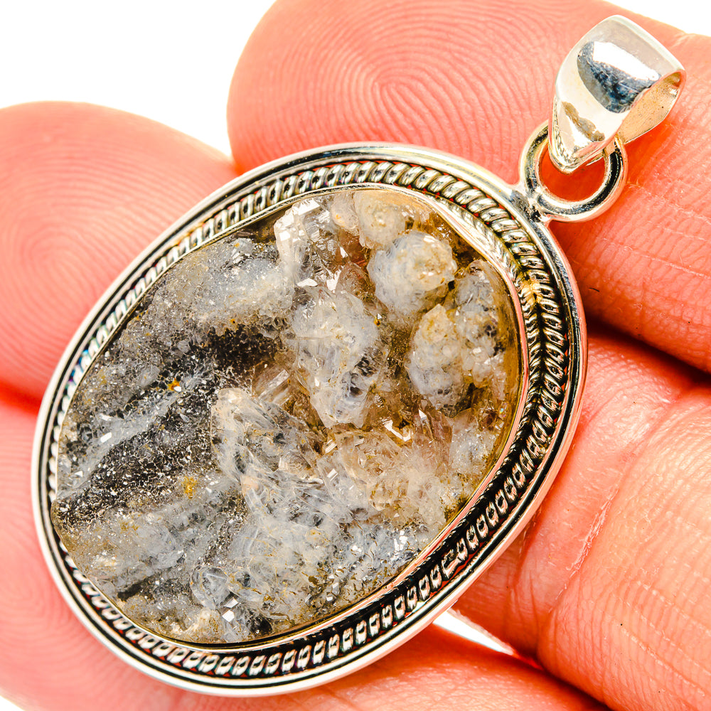 Desert Druzy Pendants handcrafted by Anasilvercos - PD27643