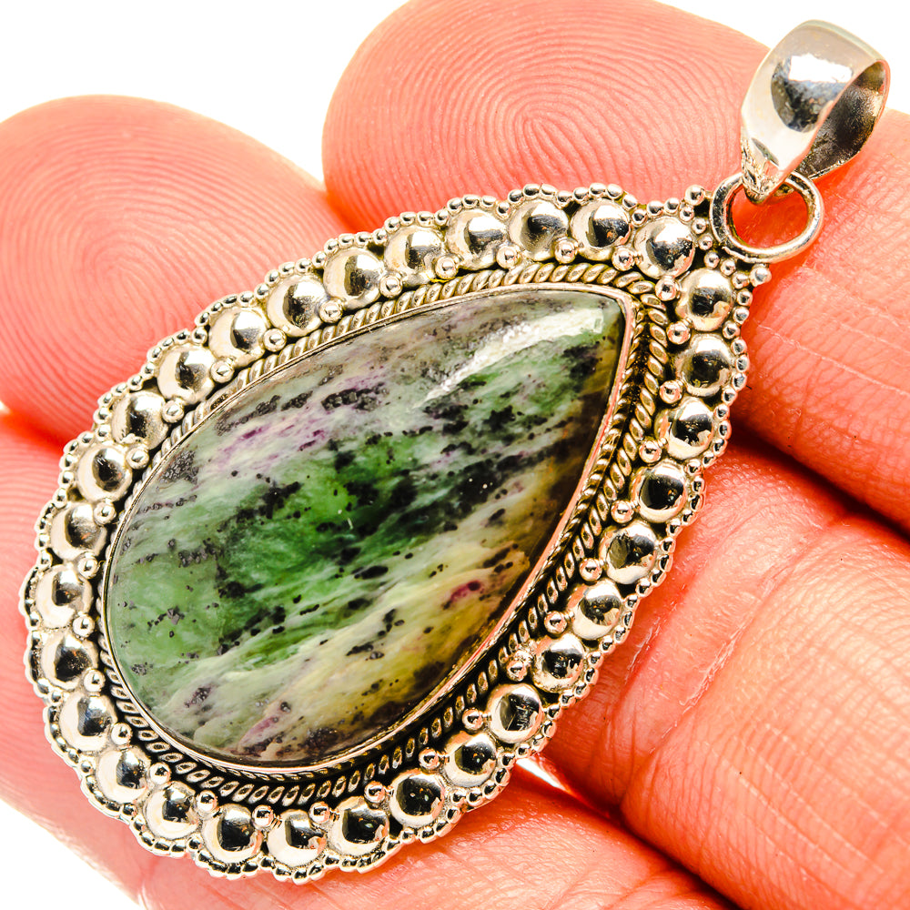 African Green Opal Pendants handcrafted by Anasilvercos - PD27646