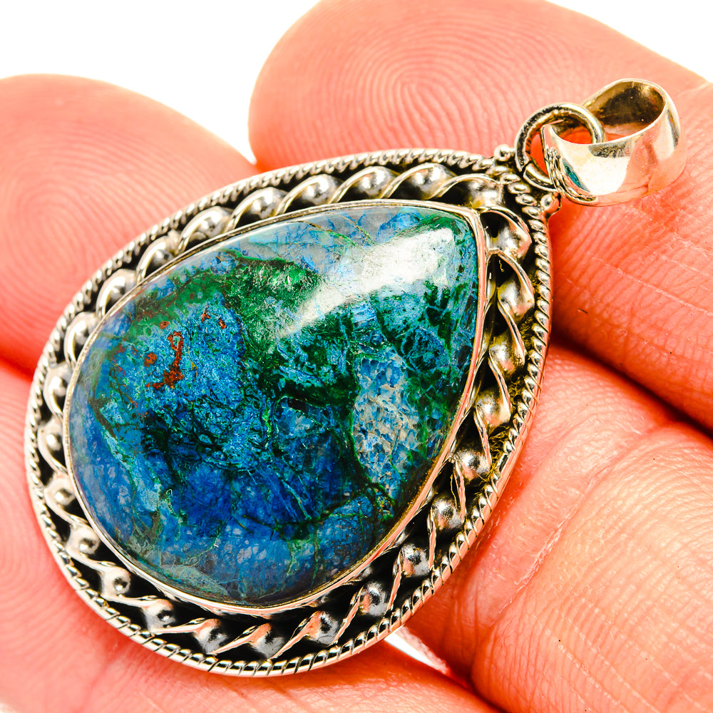 Chrysocolla Pendants handcrafted by Anasilvercos - PD27659