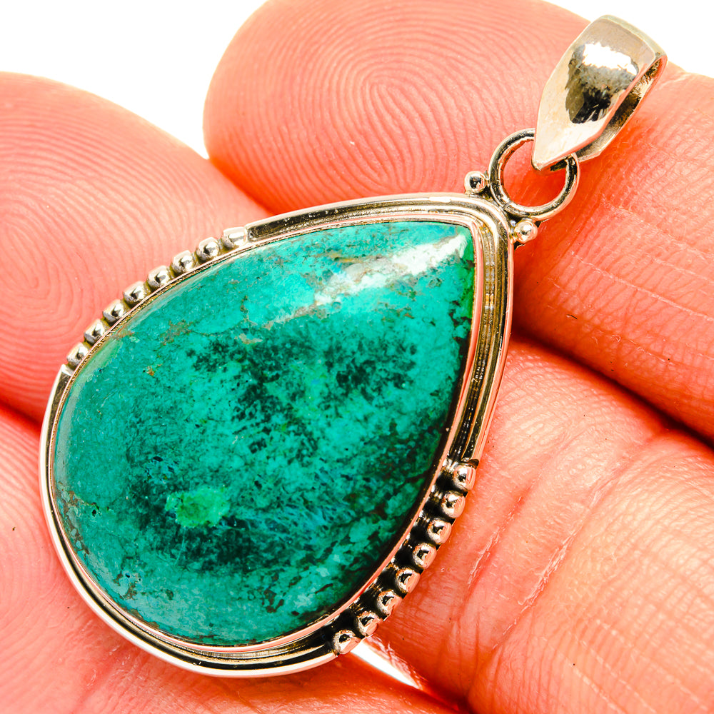 Chrysocolla Pendants handcrafted by Anasilvercos - PD27667