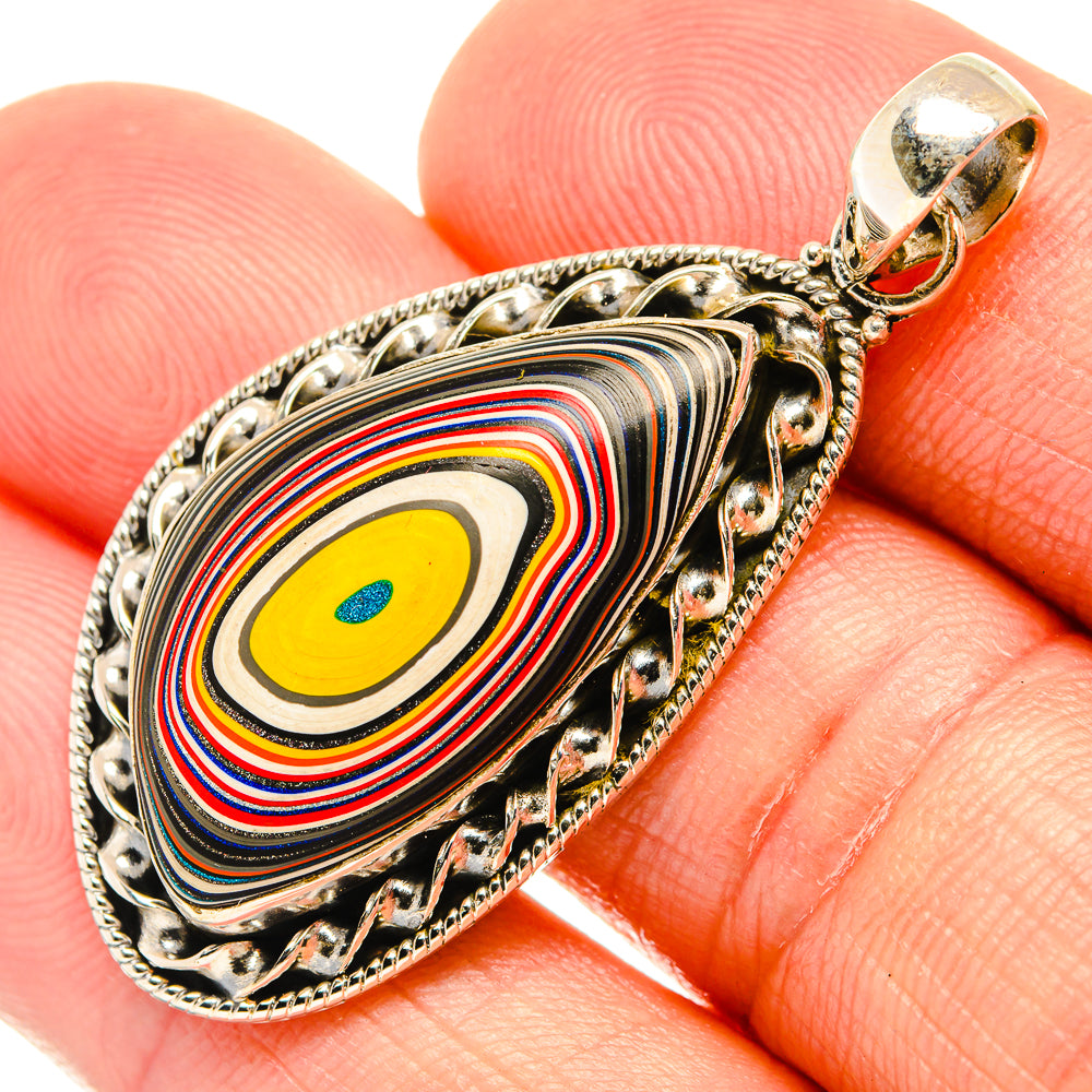 Fordite Pendants handcrafted by Anasilvercos - PD27676