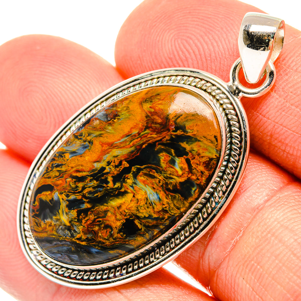 Golden Pietersite Pendants handcrafted by Anasilvercos - PD27684