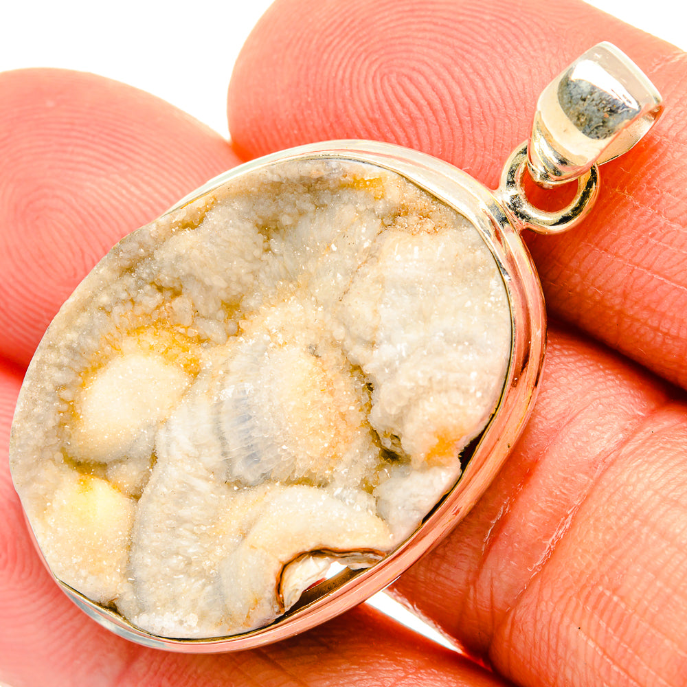Desert Druzy Pendants handcrafted by Anasilvercos - PD27688