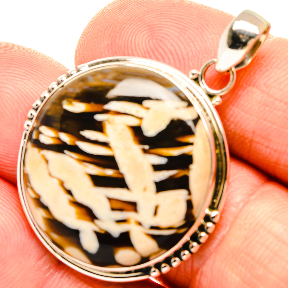 Peanut Wood Jasper Pendants handcrafted by Anasilvercos - PD27692