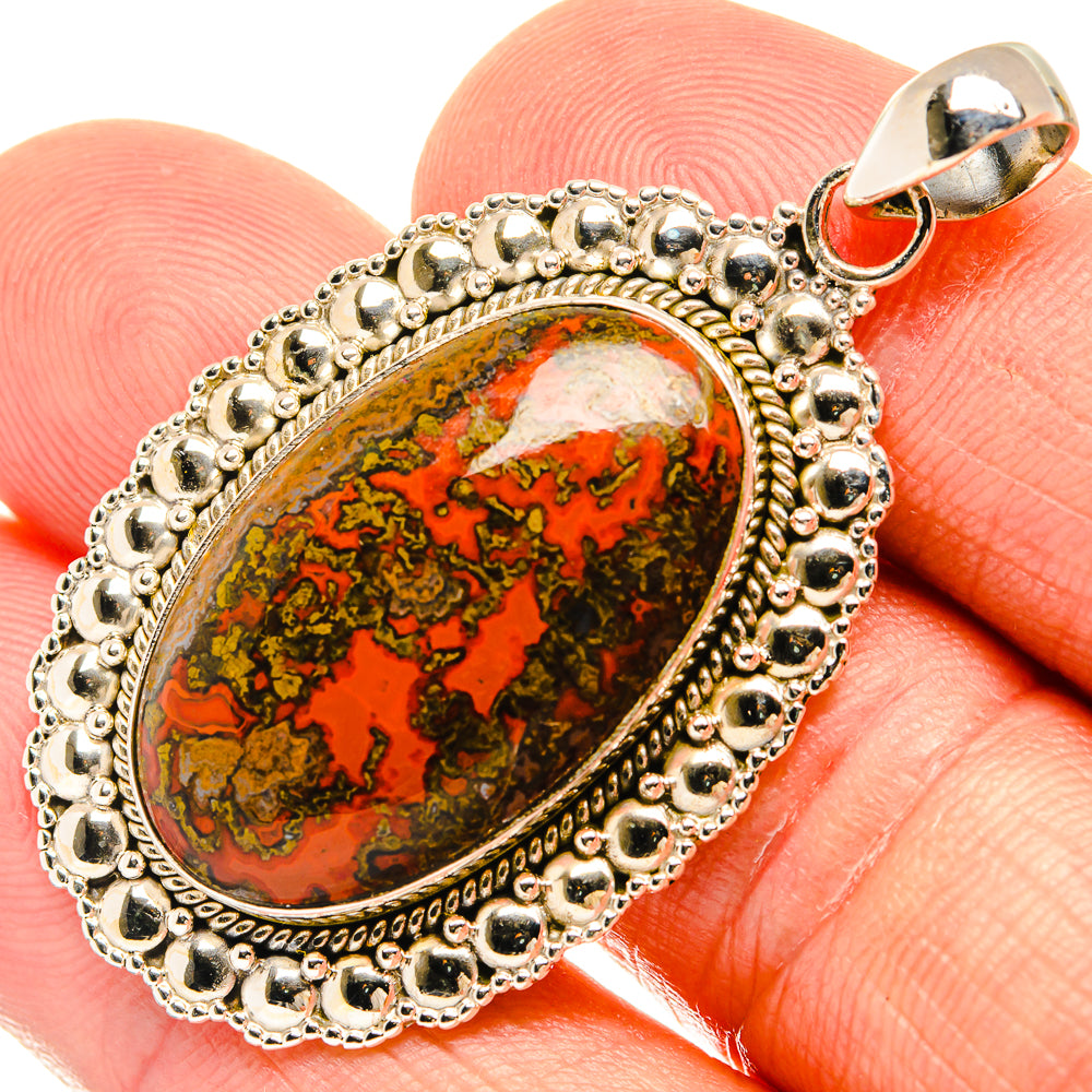 Moroccan Agate Pendants handcrafted by Anasilvercos - PD27705
