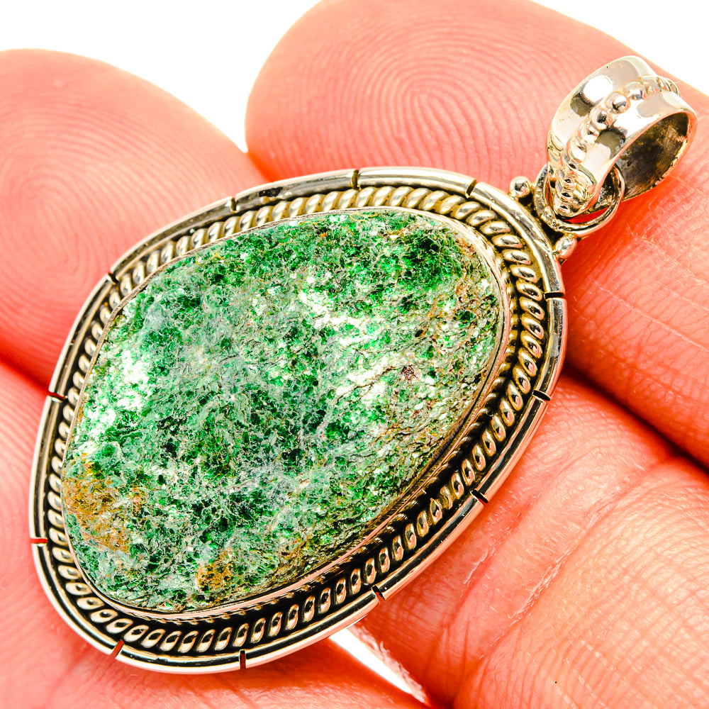 Green Fuchsite Pendants handcrafted by Anasilvercos - PD27725