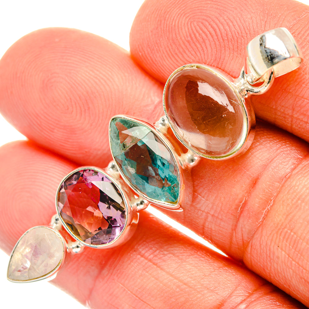 Aquamarine Pendants handcrafted by Anasilvercos - PD27726