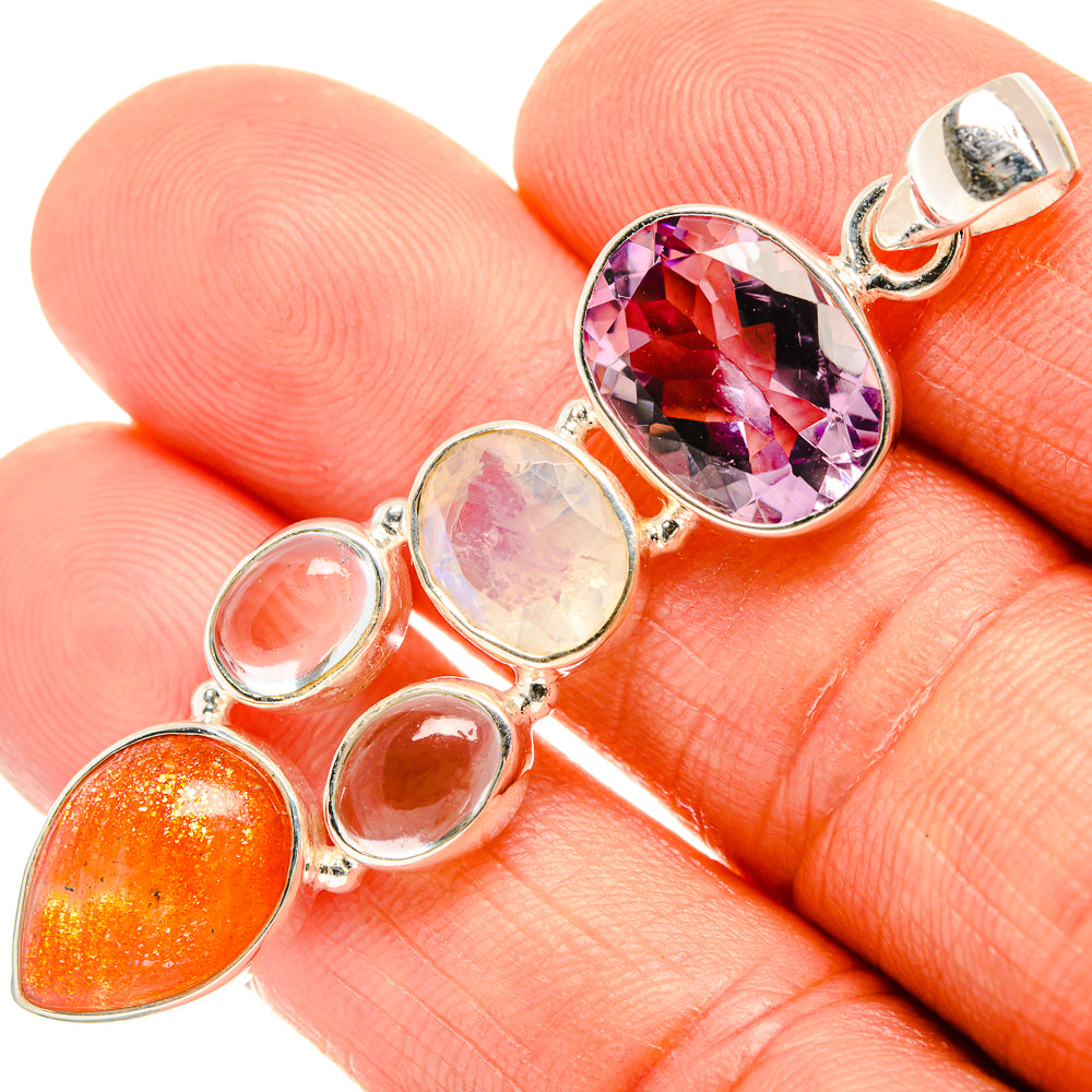 Sunstone Pendants handcrafted by Anasilvercos - PD27733
