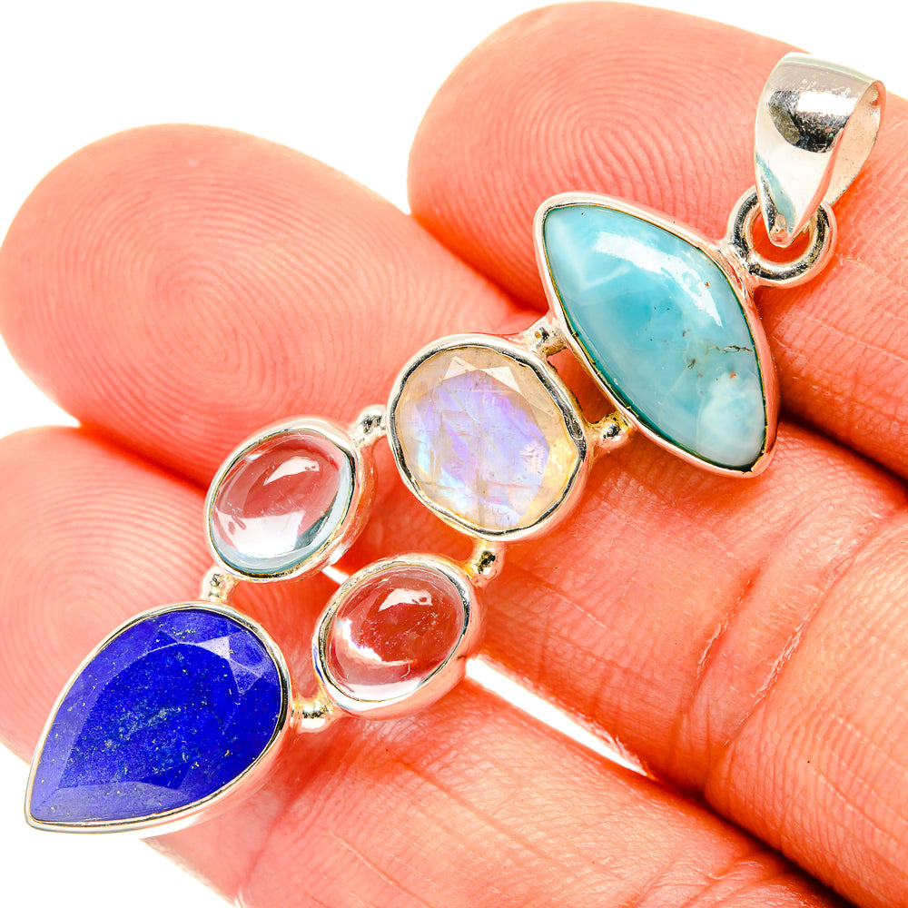 Lapis Lazuli Pendants handcrafted by Anasilvercos - PD27734