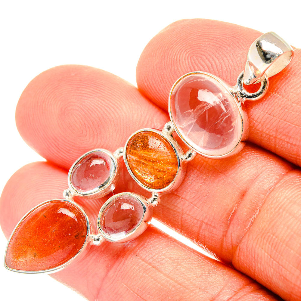 Sunstone Pendants handcrafted by Anasilvercos - PD27738