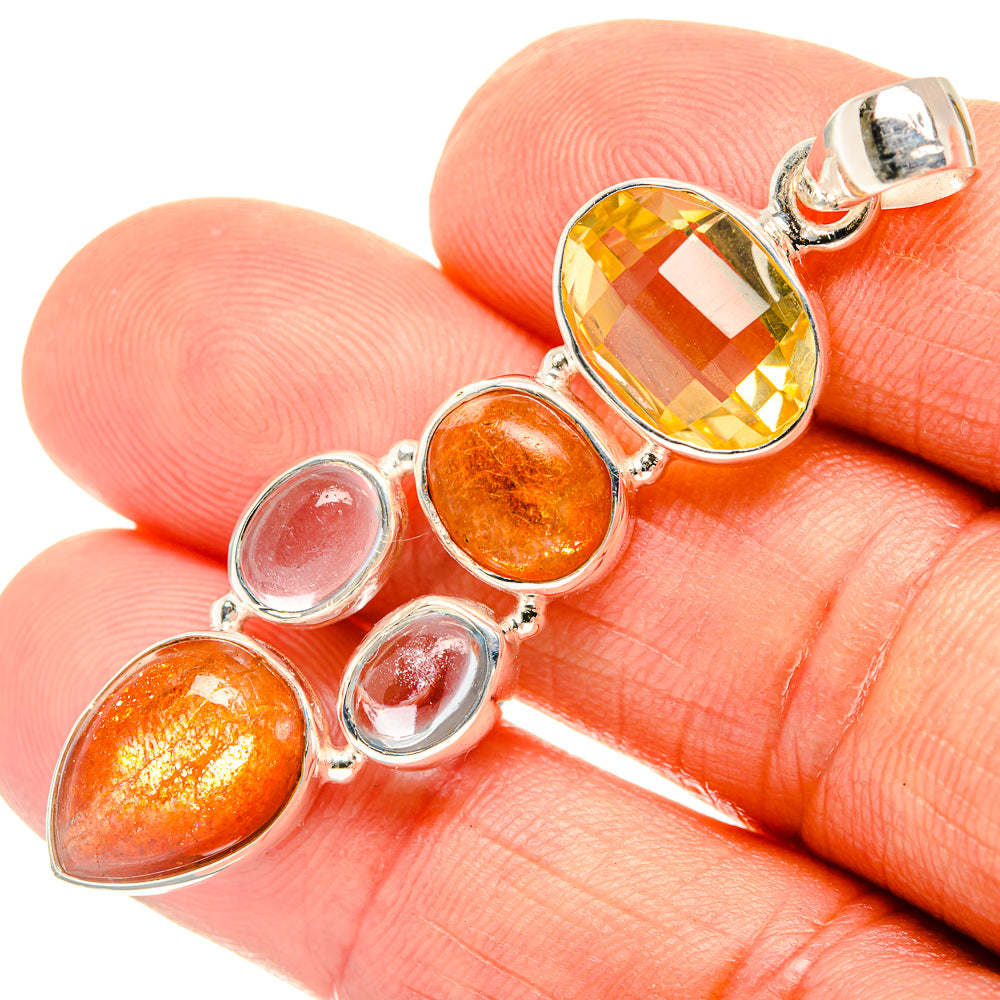 Sunstone Pendants handcrafted by Anasilvercos - PD27744