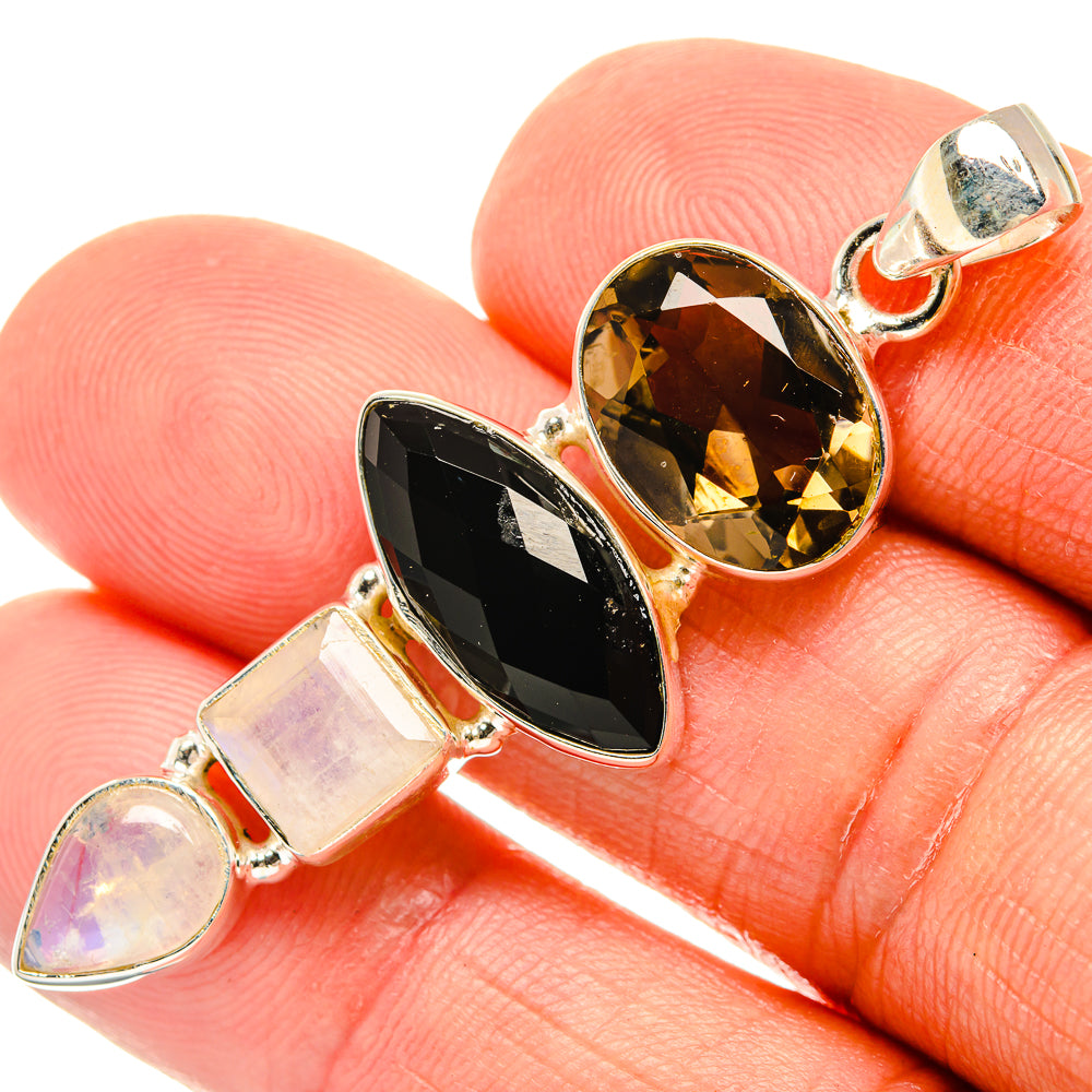 Black Onyx Pendants handcrafted by Anasilvercos - PD27745