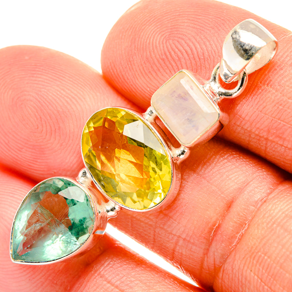 Lemon Quartz Pendants handcrafted by Anasilvercos - PD27747