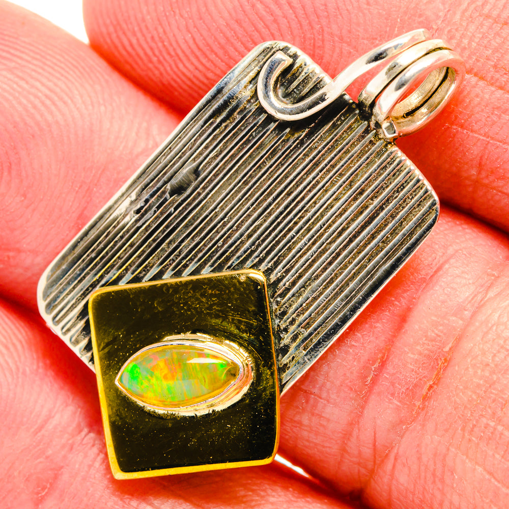Ethiopian Opal Pendants handcrafted by Anasilvercos - PD27838