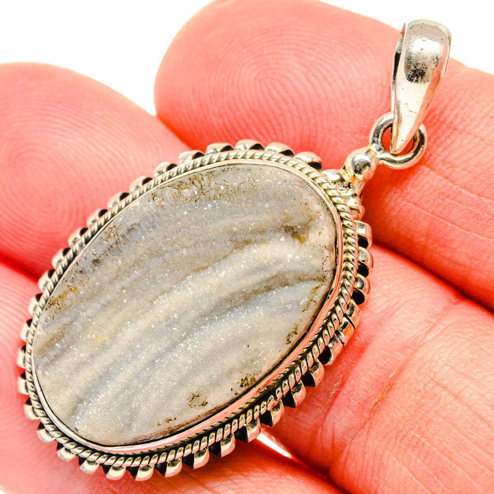 Desert Druzy Pendants handcrafted by Anasilvercos - PD27849