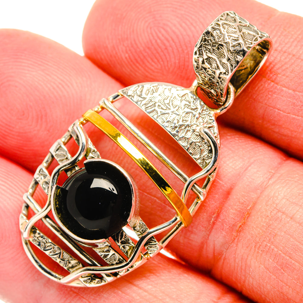 Black Onyx Pendants handcrafted by Anasilvercos - PD27859