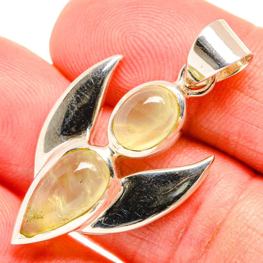Prehnite Pendants handcrafted by Anasilvercos - PD27866