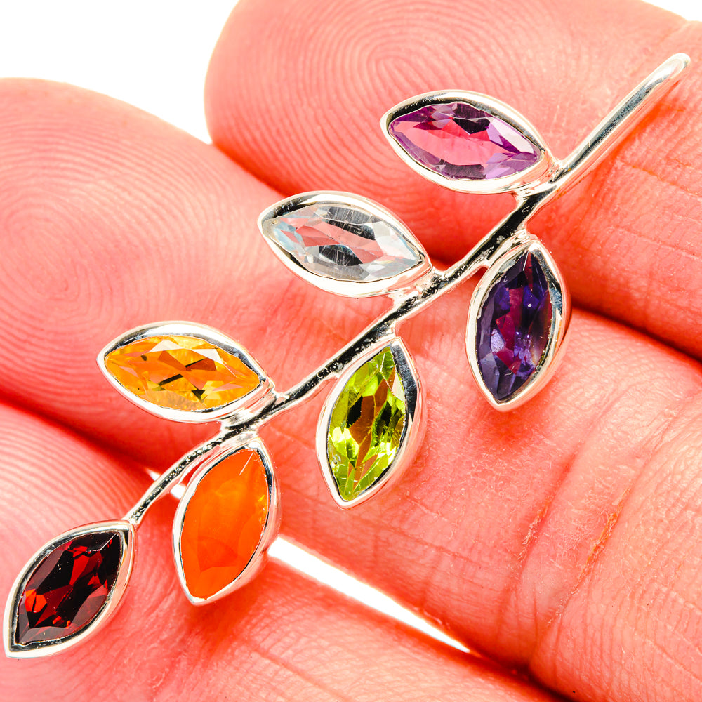 Multi-Stone Chakra Pendants handcrafted by Anasilvercos - PD27871