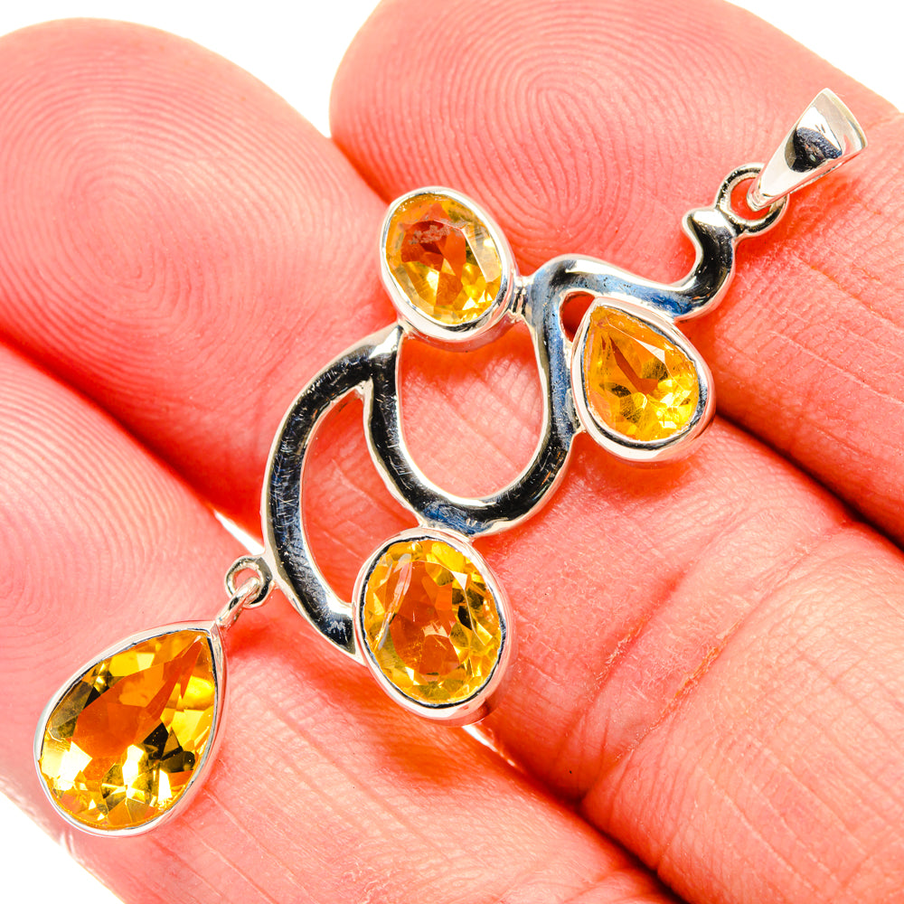 Citrine Pendants handcrafted by Anasilvercos - PD27876