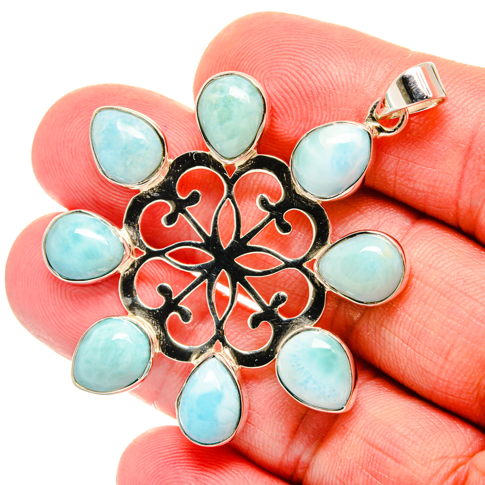 Larimar Pendants handcrafted by Anasilvercos - PD27897
