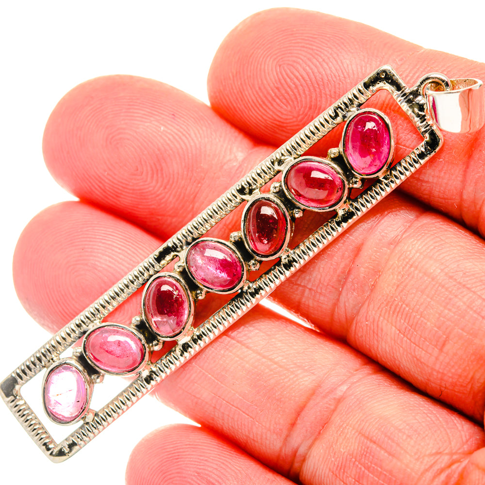 Pink Tourmaline Pendants handcrafted by Anasilvercos - PD27902