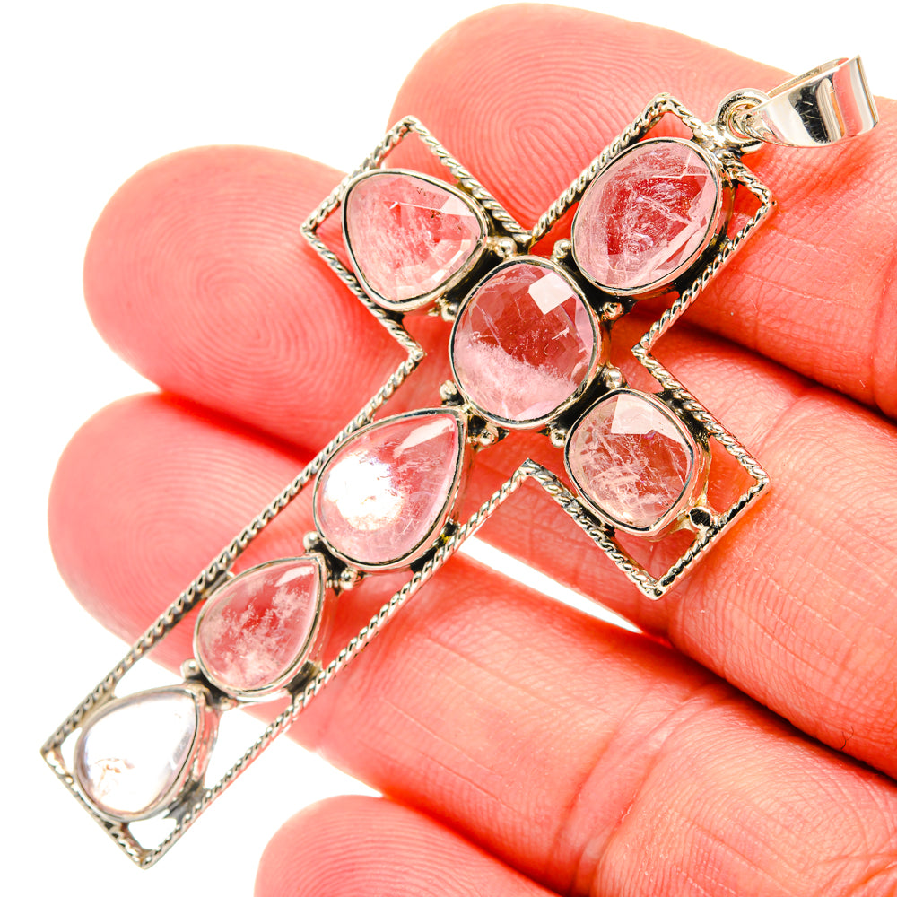 Morganite Pendants handcrafted by Anasilvercos - PD27903