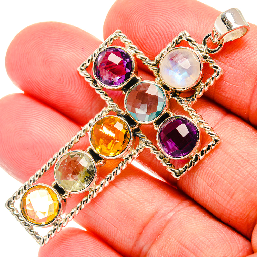 Multi-Stone Pendants handcrafted by Anasilvercos - PD27906