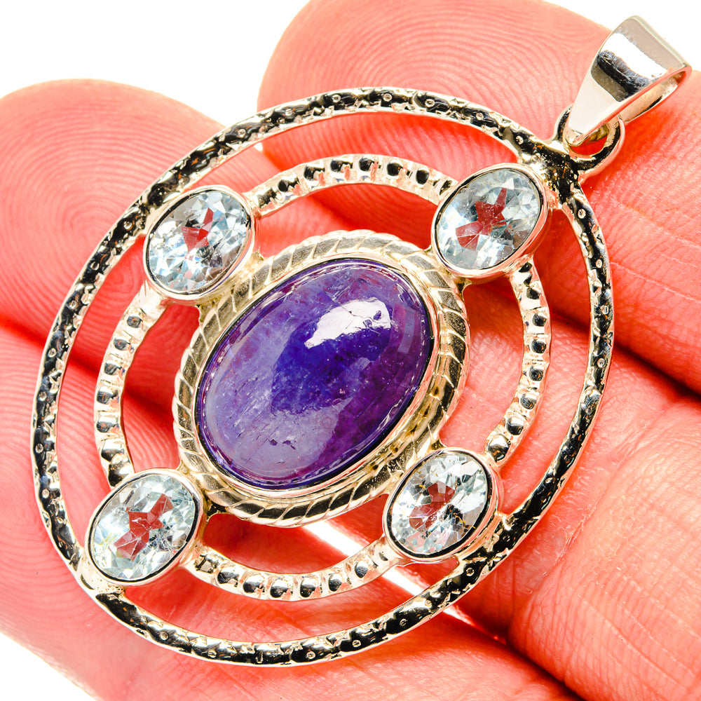 Tanzanite Pendants handcrafted by Anasilvercos - PD27911