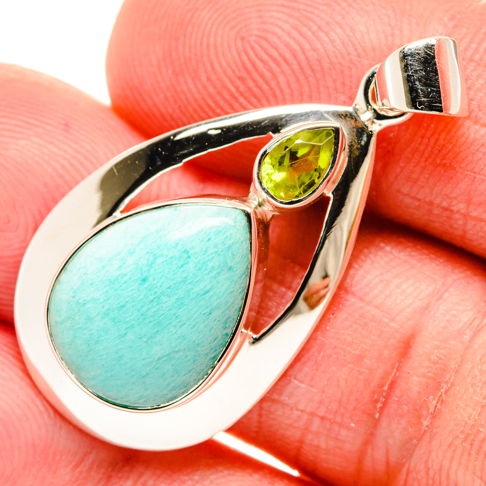 Amazonite Pendants handcrafted by Anasilvercos - PD27942