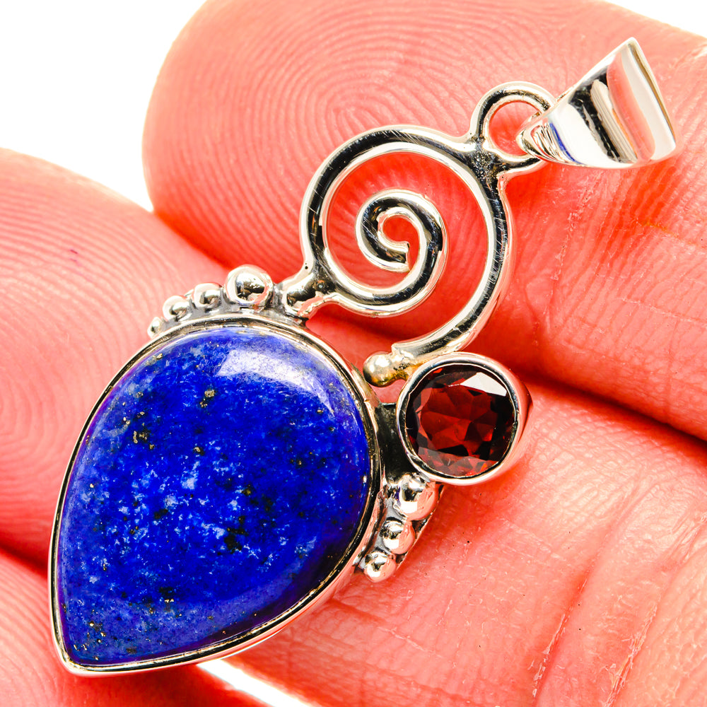 Lapis Lazuli Pendants handcrafted by Anasilvercos - PD27951