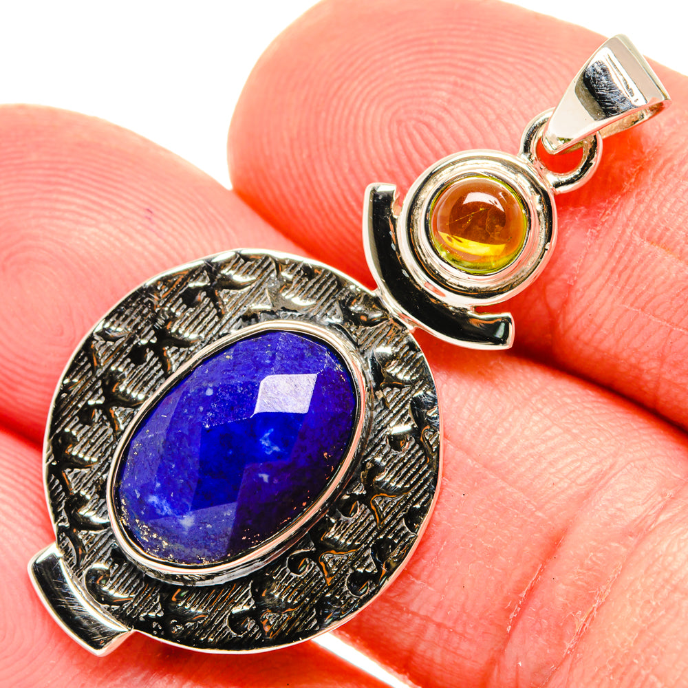 Lapis Lazuli Pendants handcrafted by Anasilvercos - PD27953