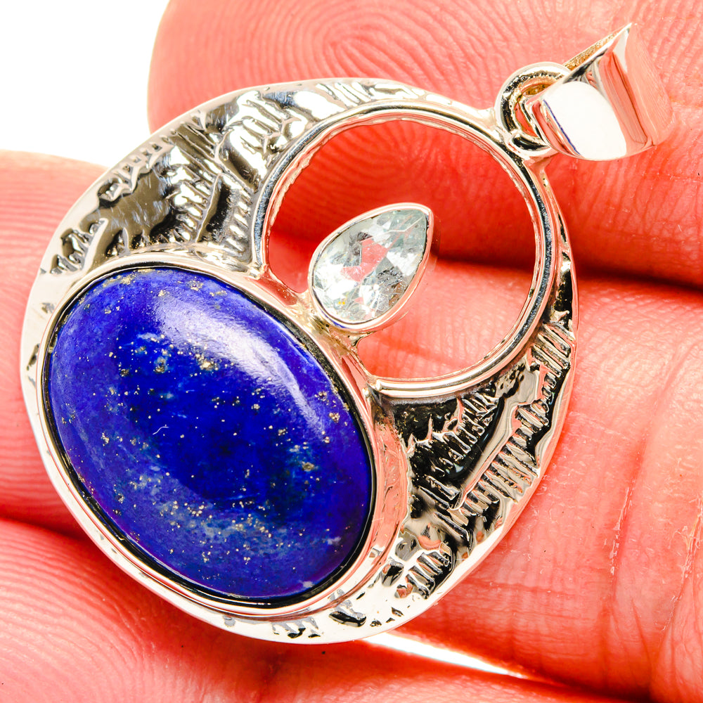 Lapis Lazuli Pendants handcrafted by Anasilvercos - PD27959