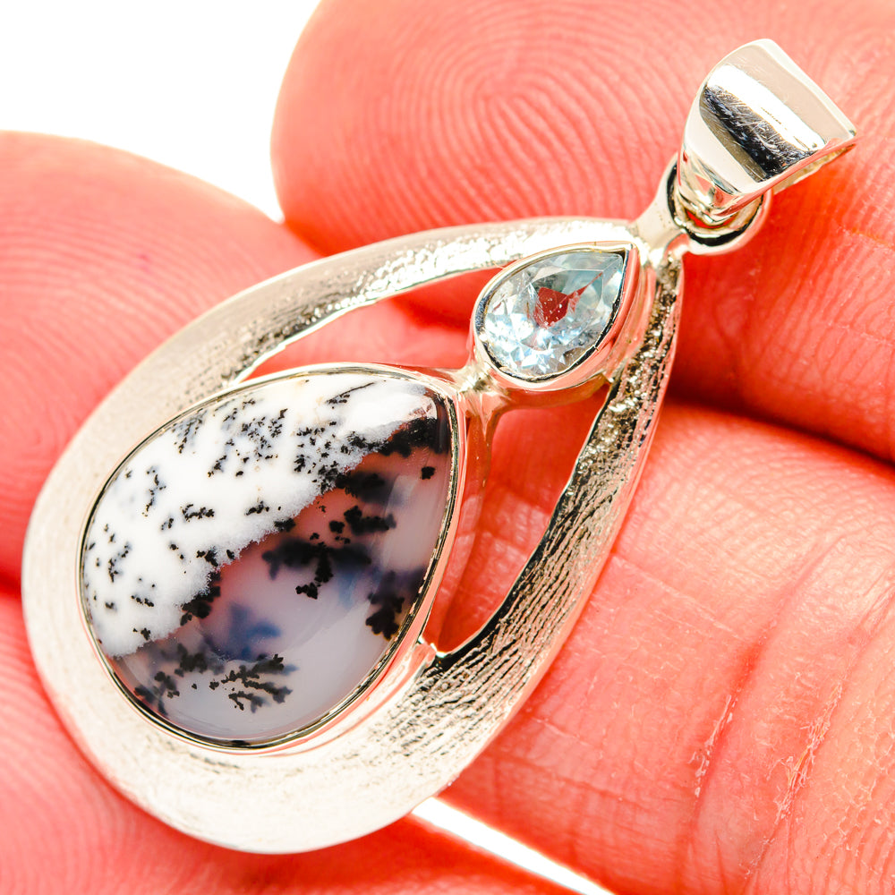 Dendritic Opal Pendants handcrafted by Anasilvercos - PD27973