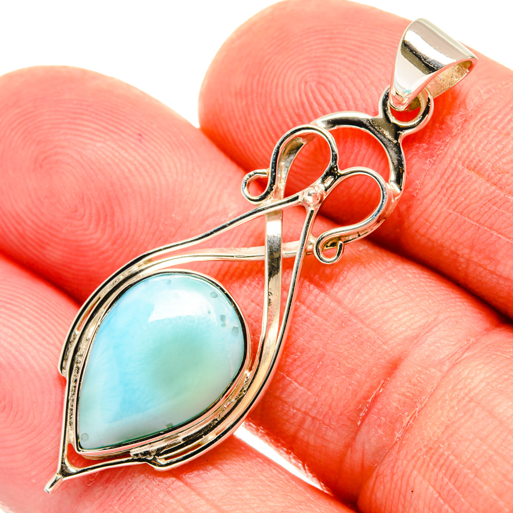 Larimar Pendants handcrafted by Anasilvercos - PD27978