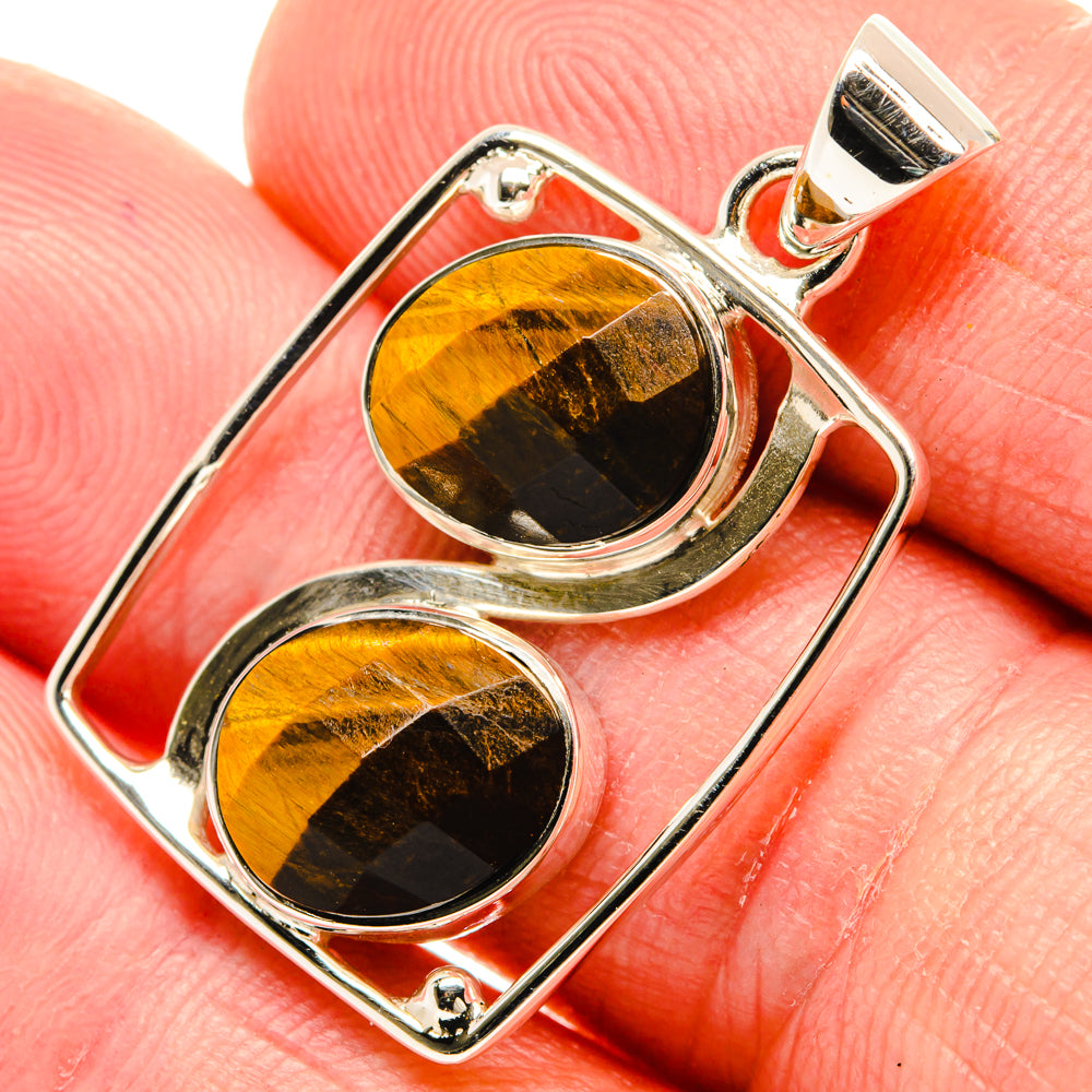 Tiger Eye Pendants handcrafted by Anasilvercos - PD27980