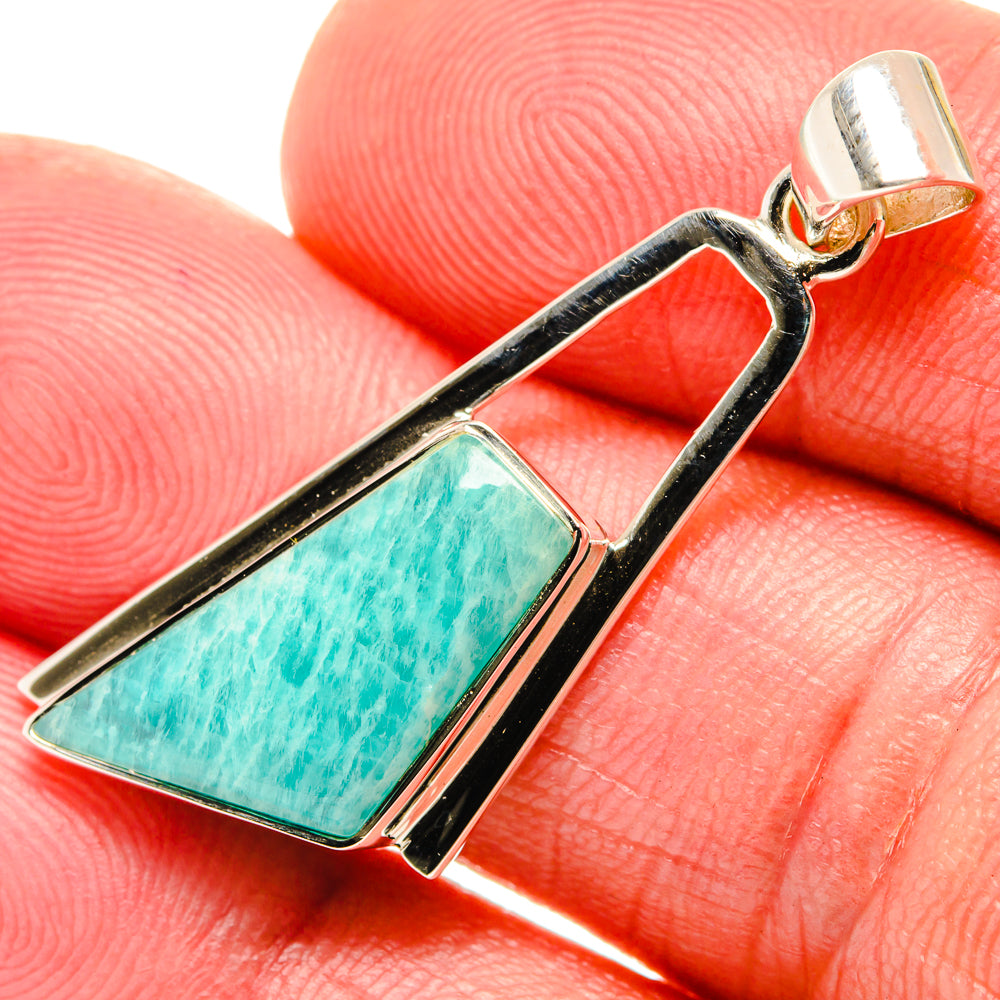 Amazonite Pendants handcrafted by Anasilvercos - PD27985