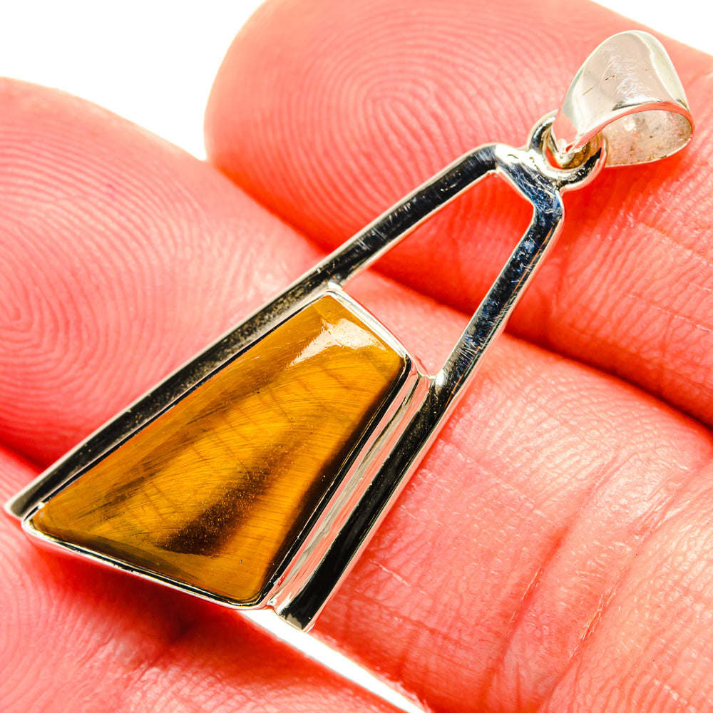 Tiger Eye Pendants handcrafted by Anasilvercos - PD27987