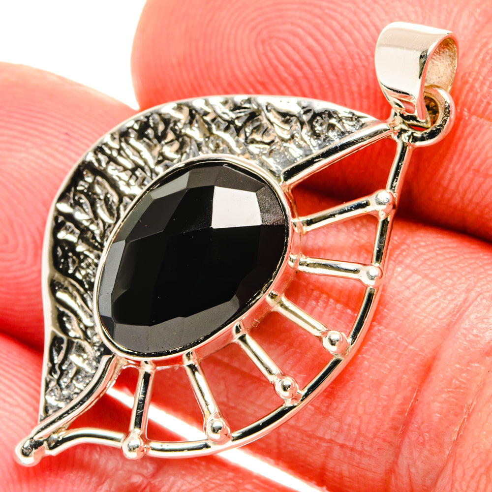 Black Onyx Pendants handcrafted by Anasilvercos - PD27990