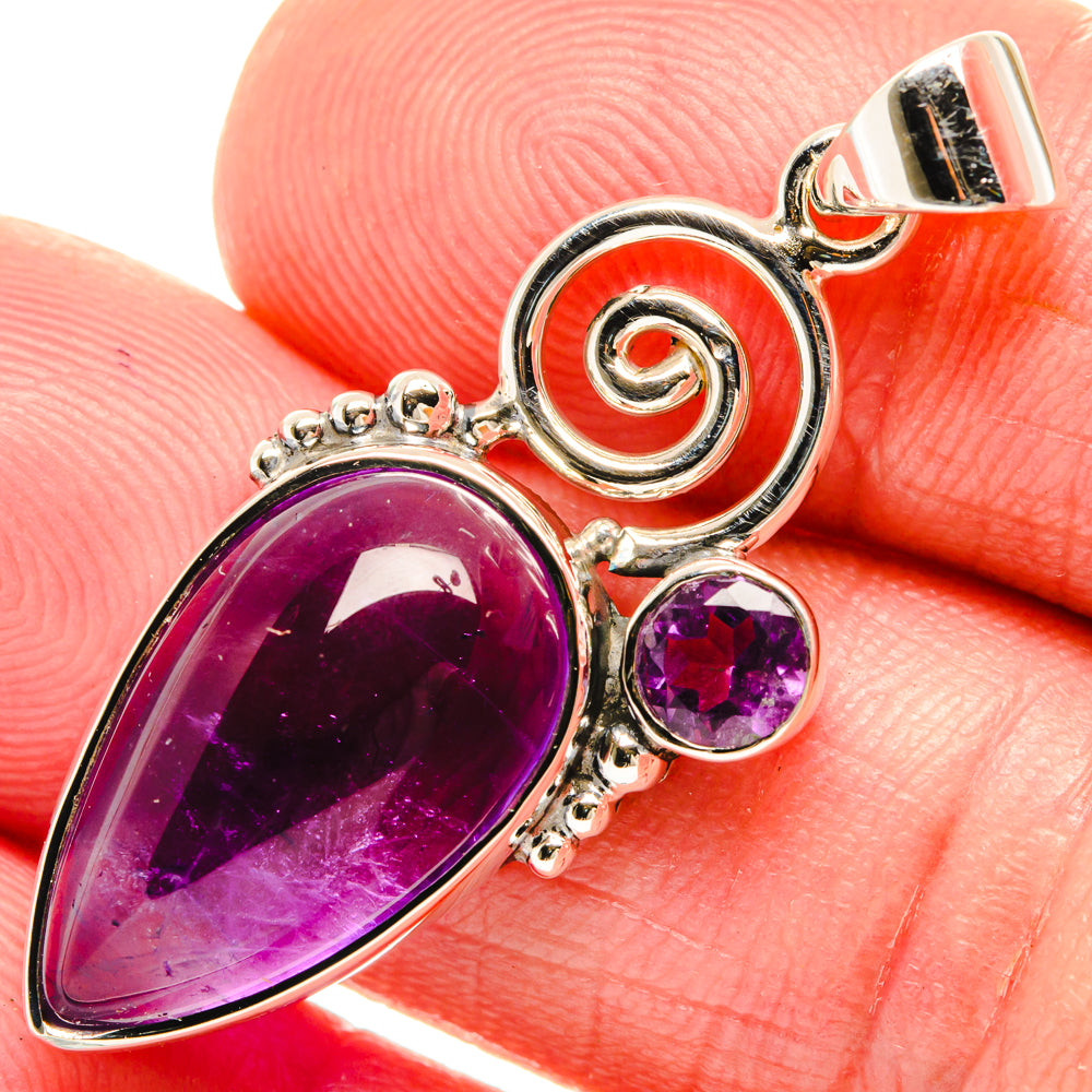 Amethyst Pendants handcrafted by Anasilvercos - PD28022