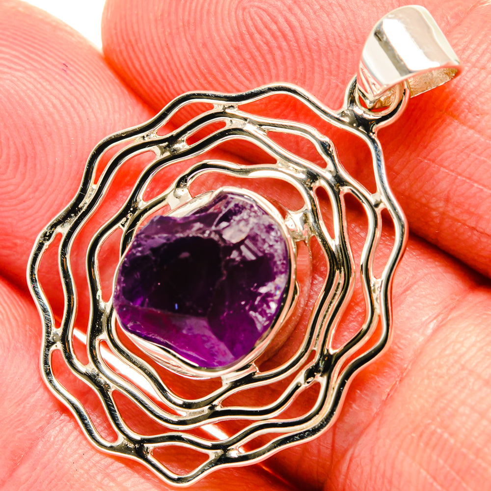 Amethyst Pendants handcrafted by Anasilvercos - PD28023