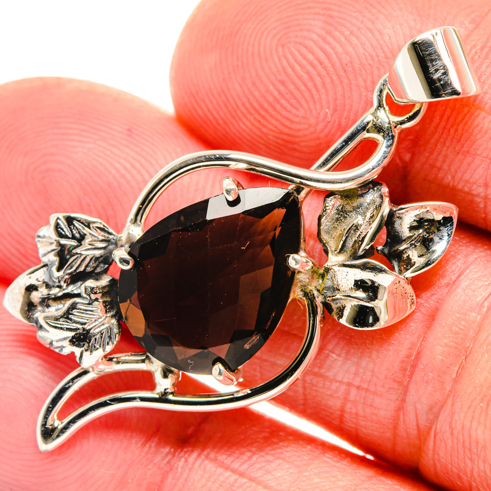 Smoky Quartz Pendants handcrafted by Anasilvercos - PD28032