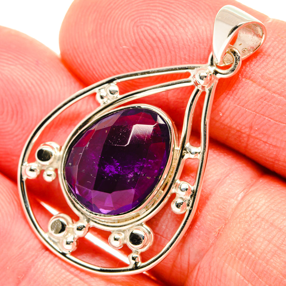 Amethyst Pendants handcrafted by Anasilvercos - PD28036
