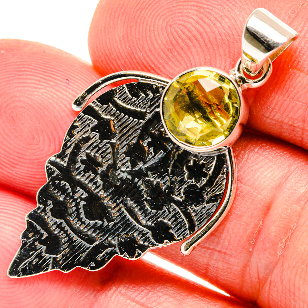 Citrine Pendants handcrafted by Anasilvercos - PD28040