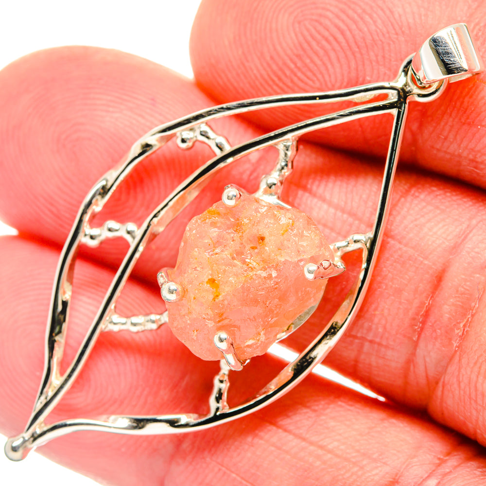 Morganite Pendants handcrafted by Anasilvercos - PD28041